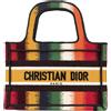 Christian Dior Pre-Owned - Borsa tote D Stripes Book mini 2020 - Donna - tela - Taglia unica - Giallo