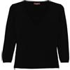 Prada Pre-Owned - Top con scollo a V - Donna - poliestere/viscosa - 38 - Nero