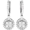 LB Exclusive - Orecchini pendenti in oro bianco 18 carati con diamanti - Donna - diamanti/oro bianco 18kt - Taglia unica - Argento