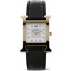 Hermès Pre-Owned - Heure H 30mm Pre-owned 2021 - Donna - pelle/placcatura in oro/vetro zaffiro - Taglia unica - Bianco