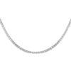LB Exclusive - Collana tennis in oro bianco 18 carati con diamanti - Donna - oro bianco 18kt/diamanti - Taglia unica - Argento