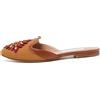 Oscar de la Renta Pre-Owned - Mules con cristalli - Donna - pelle/tela/pelle/pelle - 36 - Marrone
