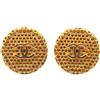 CHANEL Pre-Owned - Orecchini a clip CC placcati in oro con design a nido d'ape 1995 - Donna - placcatura in oro - Taglia unica