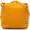 Bottega Veneta Pre-Owned - Borsa a tracolla Cube con design Intrecciato in nappa 2012-2024 - Donna - nappa - Taglia unica - Giallo