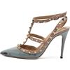 Valentino Garavani Pre-Owned - Pumps Rockstud 100mm - Donna - pelle di vitello/pelle di vitello/pelle verniciata - 38 - Blu