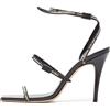 Jimmy Choo Pre-Owned - Sandali in pelle 100mm - Donna - pelle di vitello/pelle di vitello/pelle di vitello - 39 - Nero