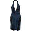 Vivienne Westwood Pre-Owned - Abito in seta con scollo all'americana - Donna - seta/cotone - 40 - Blu