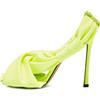 Jimmy Choo Pre-Owned - Sandali in pelle con tacco 110mm - Donna - tessuto/pelle/pelle/tessuto - 37.5 - Verde