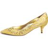 Dolce & Gabbana Pre-Owned - Pumps a punta 60mm - Donna - pelle/raso/pelle - 40 - Giallo