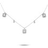 LB Exclusive - Collana in oro bianco 14 carati con diamanti Pre-owned - Donna - oro bianco 14kt/diamanti - Taglia unica - Argento