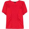 Louis Vuitton Pre-Owned - Blusa a maniche corte 1990-2000 - Donna - cotone - L - Rosso