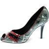 Louis Vuitton Pre-Owned - x Richard Prince Pumps Monogram 100mm - Donna - pelle/pelle/Denim - 36.5 - Grigio
