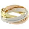Cartier - Anello Trinity in oro 18 carati anni 2010 - unisex - oro giallo 18kt/oro bianco 18kt/oro rosa 18kt - Taglia unica