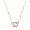 LB Exclusive - Collana in oro rosa 14 carati con diamante - Donna - diamanti/oro rosa 14kt - Taglia unica