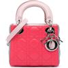 Christian Dior Pre-Owned - Borsa a tracolla Lady Dior Tricolor mini in pelle di agnello con motivo Cannage 2014 - Donna - pelle di agnello - Taglia...