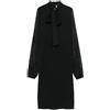 Christian Dior Pre-Owned - Abito midi con fiocco anni 2010 - Donna - seta/viscosa/lana - 40 - Nero