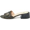 Fendi Pre-Owned - Mules Zucca 45mm - Donna - tela/pelle/pelle/gomma - 39.5 - Marrone