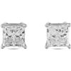 LB Exclusive - Orecchini in oro bianco 14 carati con diamanti - Donna - oro bianco 14kt/diamante di laboratorio - Taglia unica - Argento