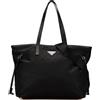 Prada Pre-Owned - Borsa tote convertibile in tessuto con finiture in pelle Saffiano 2013-2024 - Donna - pelle/nylon - Taglia unica - Nero