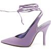 The Attico - Pumps 115mm - Donna - pelle di vitello/raso/pelle di vitello/pelle di vitello/gomma - 39 - Viola