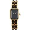 CHANEL Pre-Owned - Première 20mm anni '90 - Donna - pelle/placcatura in oro - Taglia unica - Nero