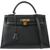 Hermès Pre-Owned - Borsa a mano Kelly 32 1991 - unisex - pelle di vitello - Taglia unica - Nero