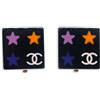 CHANEL Pre-Owned - Orecchini a clip 2003 - Donna - placcatura in oro/acrilico - Taglia unica - Nero