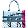 Christian Dior Pre-Owned - Borsa tote D Jungle Pop Book media con ricamo zebra 2022 - Donna - tela - Taglia unica - Blu