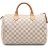 Louis Vuitton Pre-Owned - Borsa Boston Speedy 30 in tela Damier Azur 2010 - Donna - pelle/tela - Taglia unica - Bianco