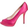 Christian Dior Pre-Owned - Pumps Miss Dior in raso con plateau e punta aperta 105mm - Donna - pelle/raso/pelle - 40.5 - Rosa