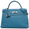 Hermès Pre-Owned - Borsa a tracolla Kelly II Retourne 32 in pelle Togo 2010 - Donna - pelle di vitello - Taglia unica - Blu