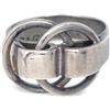 Hermès Pre-Owned - Anello con design a incrocio 1990-2000 - Donna - placcatura in argento - Taglia unica