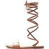 Valentino Garavani Pre-Owned - Sandali One Stud - Donna - pelle/pelle/gomma/pelle - 39 - Marrone