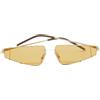 Fendi Pre-Owned - Occhiali da sole geometrici - Donna - metallo/acetato - Taglia unica - Oro