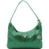 Prada Pre-Owned - Borsa a spalla Re-Edition 2010 - Donna - raso/cristalli - Taglia unica - Verde
