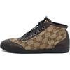 Gucci Pre-Owned - Sneakers GG in tela - Donna - tela/pelle di vitello/pelle di vitello/gomma - 35 - Toni neutri