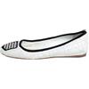 Christian Dior Pre-Owned - Ballerine con motivo Cannage - Donna - pelle di vitello/pelle di vitello/pelle di vitello/gomma/gomma - 36.5 - Bianco