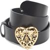 Gucci Pre-Owned - Cintura con fibbia - Donna - pelle - Taglia unica - Nero