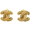 CHANEL Pre-Owned - Orecchini a clip CC 1990-2000 - Donna - ottone placcato in oro - Taglia unica