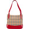 Burberry Pre-Owned - Borsa tote in tela con motivo Haymarket Check 2000-2017 - Donna - tela/pelle di vitello - Taglia unica - Marrone