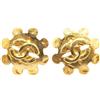 CHANEL Pre-Owned - Orecchini a clip CC Flower placcati oro 1994 - Donna - placcatura in oro - Taglia unica