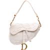 Christian Dior Pre-Owned - Borsa a spalla Saddle Camouflage mini in tela con ricamo 2020 - Donna - tela - Taglia unica - Bianco