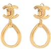 CHANEL Pre-Owned - Orecchini Coco Mark 1986-1988 - Donna - placcatura in oro - Taglia unica