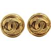 CHANEL Pre-Owned - Orecchini tondi CC a clip con placcatura oro 1994 - Donna - placcatura in oro - Taglia unica