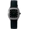David Yurman Pre-Owned - Thoroughbred 25mm - Donna - pelle/acciaio inossidabile/diamanti - Taglia unica - Nero