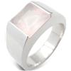 Cartier - Anello Tank in oro bianco 18 carati con quarzo rosa anni 2010 - Donna - oro bianco 18kt/quarzo rosa - 51 - Argento