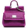 Dolce & Gabbana Pre-Owned - Borsa a tracolla Sicily mini in raso con cristalli 2000-2024 - Donna - raso/pelle di vitello - Taglia unica - Viola