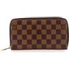 Louis Vuitton Pre-Owned - Portafoglio in tela Damier Ebène con zip 2013 - Donna - tela - Taglia unica - Marrone
