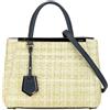 Fendi Pre-Owned - Borsa a tracolla Regular 2Jours piccola in rafia 2010-2025 - Donna - rafia/pelle di vitello - Taglia unica - Marrone