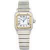 Cartier - Santos Galbee 29mm - unisex - acciaio inossidabile/oro giallo 18kt - Taglia unica - Bianco